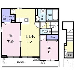 ＲｉｒｉａⅦ　Ⅷの物件間取画像